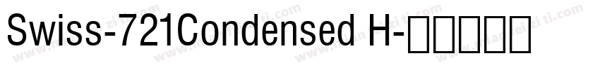 Swiss-721Condensed H字体转换